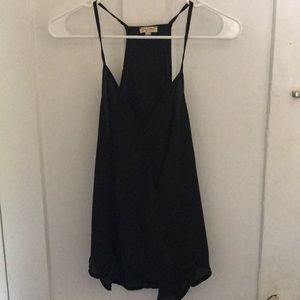 Black Sheer Tank Top